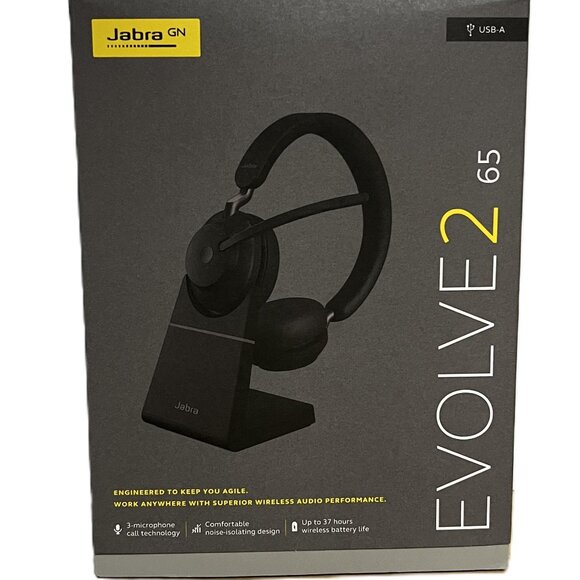 JABRA | Wireless Headset – Evolve2 65 - Picture 1 of 7